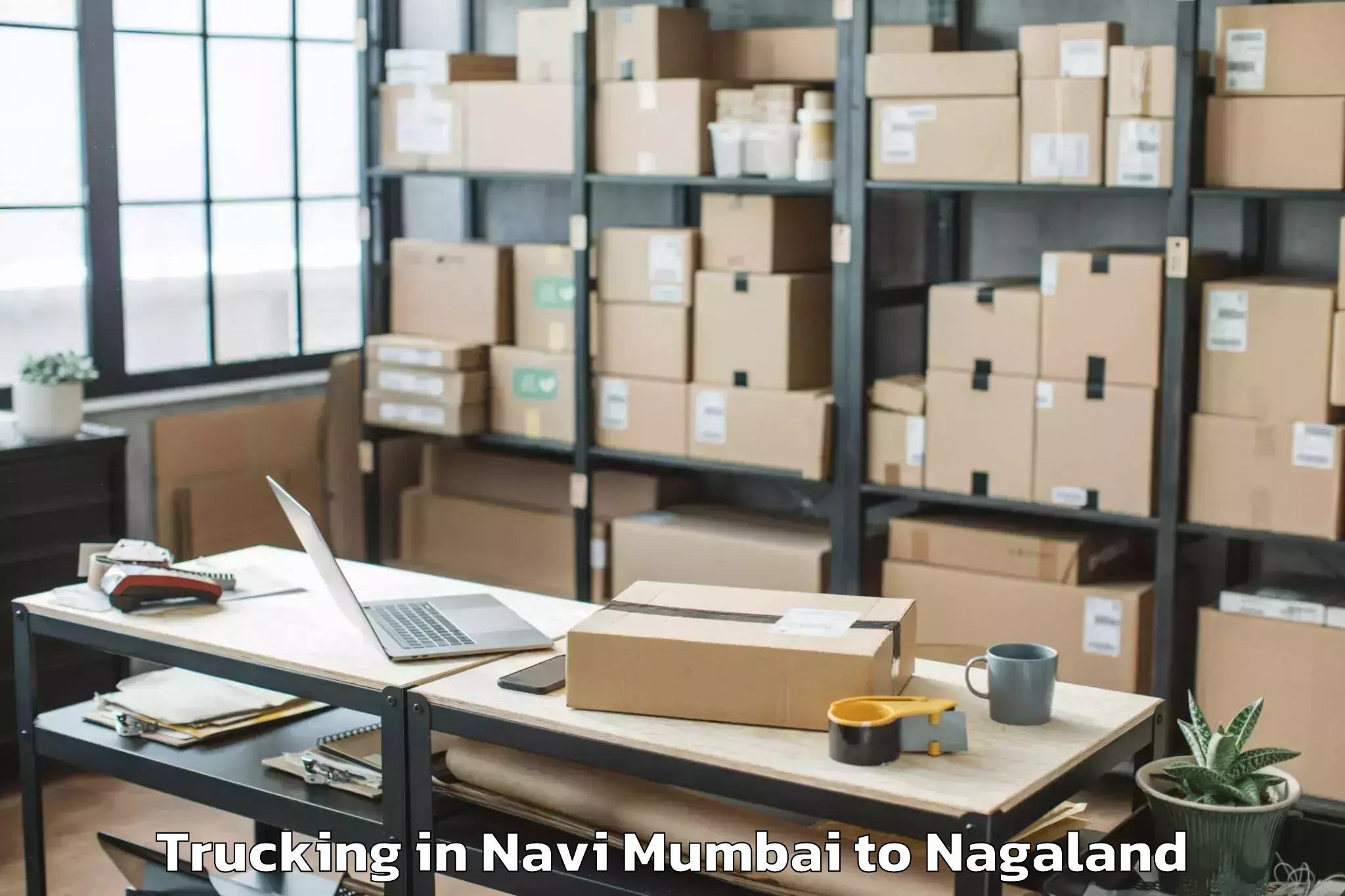 Leading Navi Mumbai to Meluri Trucking Provider